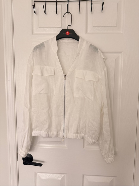 Loro Piana Jackets & Blazers - Loro Piana French Dew-retted Linen  Zip Bomber Jacket(OEM)